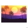 Palm Tree Sunset Backdrop Banner - 2 Pc. -DIY Photo Booth Sales Shop palm tree sunset backdrop banner 2 pc 13978265