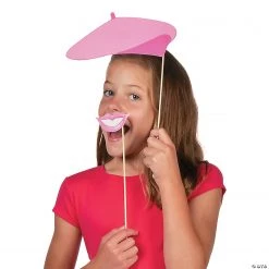 Paris Photo Stick Props- 12 Pc. -DIY Photo Booth Sales Shop paris photo stick props 12 pc 13665971 a02