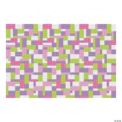 Pastel Color Brick Party Backdrop - 3 Pc.