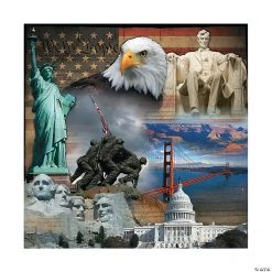 Patriotic Backdrop Banner - 2 Pc.