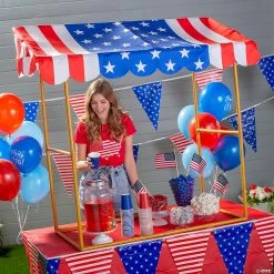 Patriotic Tiki Tabletop Tent Kit -DIY Photo Booth Sales Shop patriotic tiki tabletop tent kit13969264 a01
