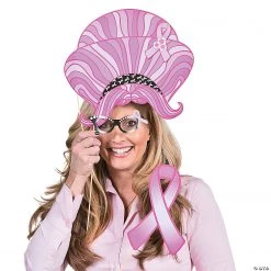 Pink Ribbon Photo Stick Props- 12 Pc. -DIY Photo Booth Sales Shop pink ribbon photo stick props 12 pc 13704303 a01