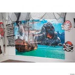 Pirate Backdrop Banner - 3 Pc. -DIY Photo Booth Sales Shop pirate backdrop banner 3 pc 13807436 a02