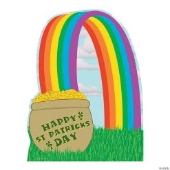 Pot of Gold with Rainbow Cardboard Stand-Up