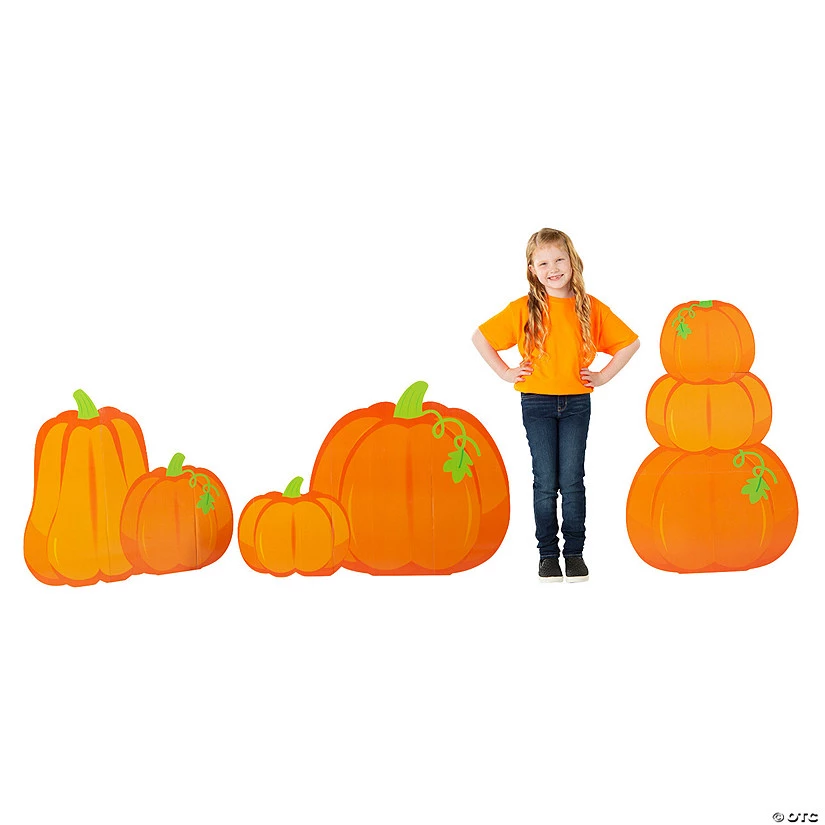 Pumpkin Stand-Ups - 3 Pc. 3 Pumpkin Stand-Ups - 3 Pc.