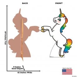 Rainbow Unicorn Cardboard Stand-Up 6 Rainbow Unicorn Cardboard Stand-Up -DIY Photo Booth Sales Shop rainbow unicorn cardboard stand up13847239 a01