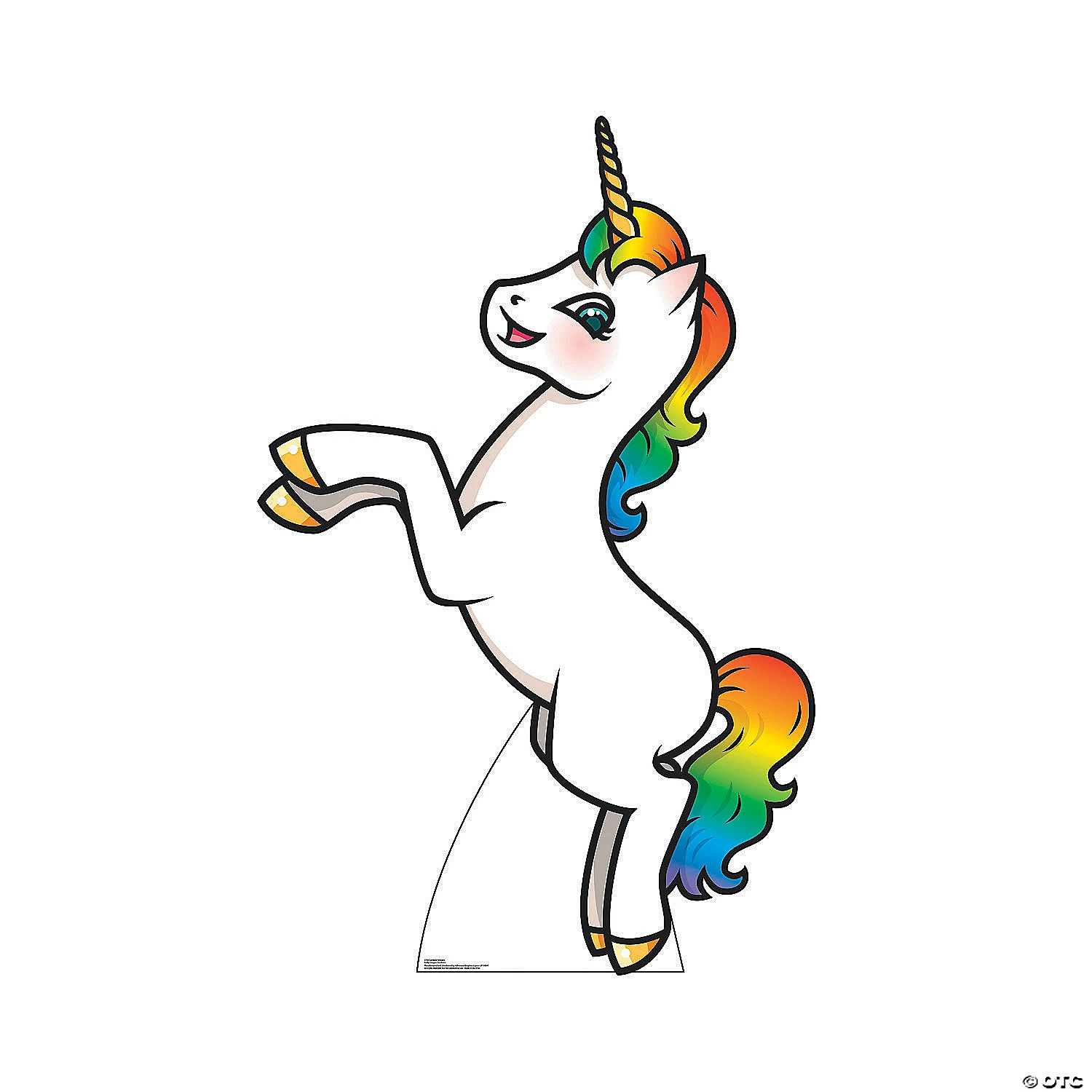 Rainbow Unicorn Cardboard Stand-Up 3 Rainbow Unicorn Cardboard Stand-Up