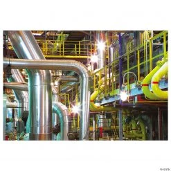 Realistic Factory Backdrop Banner - 3 Pc.