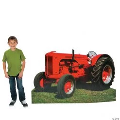 Realistic Tractor Cardboard Stand-Up