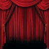 Red Curtain Backdrop - 2 Pc.