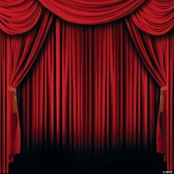 Red Curtain Backdrop - 2 Pc.
