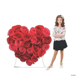 Red Roses Heart Stand-Up -DIY Photo Booth Sales Shop red roses heart stand up13960057 a01