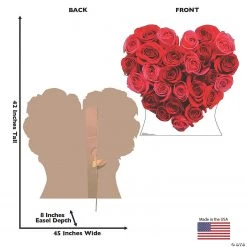 Red Roses Heart Stand-Up -DIY Photo Booth Sales Shop red roses heart stand up13960057 a02