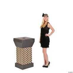 Roaring 20s Printed Pedestal Cardboard Stand-Up