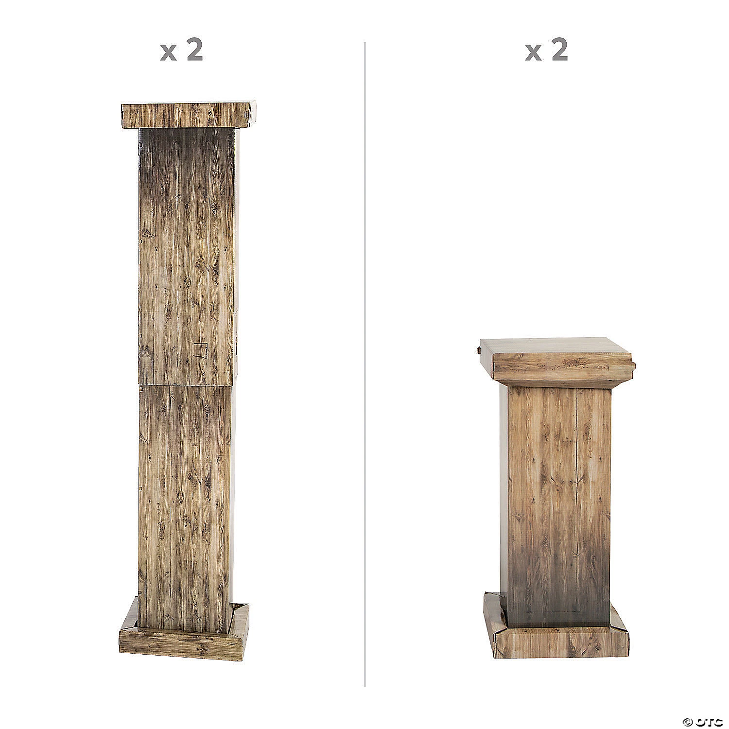 Rustic Column Set - 4 Pc. 4 Rustic Column Set - 4 Pc. - Image 2