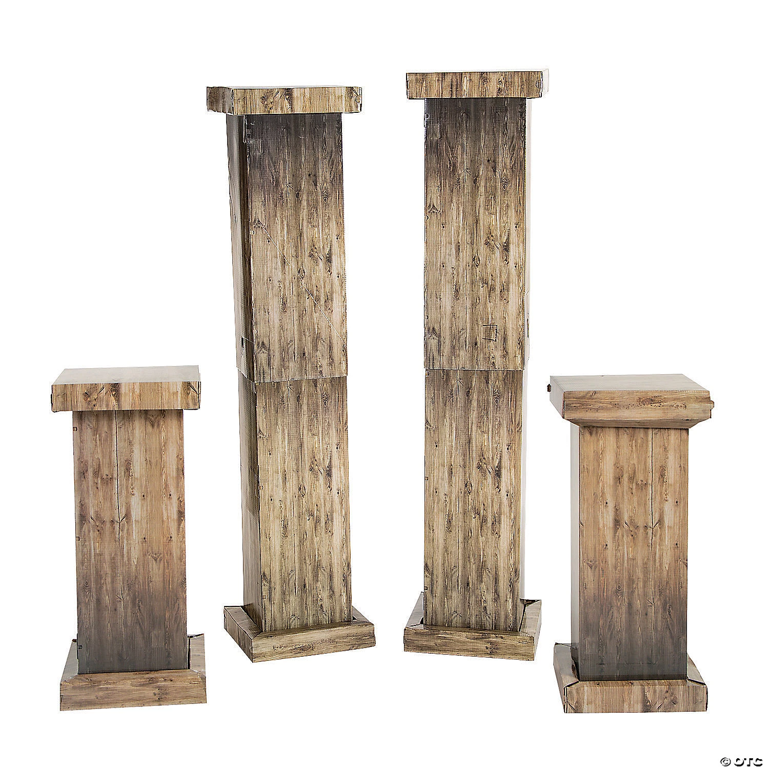 Rustic Column Set - 4 Pc. 3 Rustic Column Set - 4 Pc.