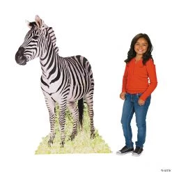 Safari Zebra Cardboard Stand-Up