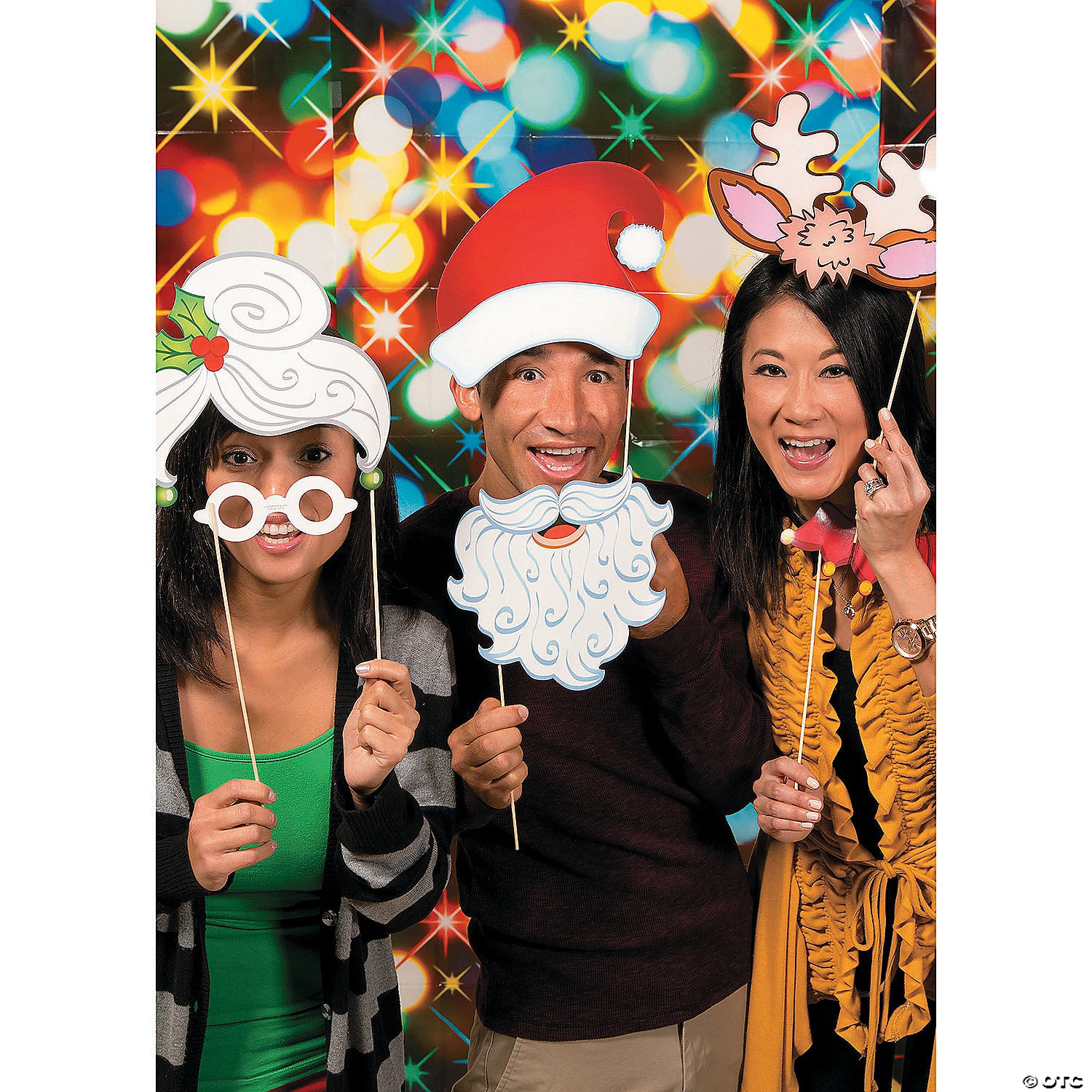 Santa & Elf Stick Costume Photo Stick Props- 12 Pc. 5 Santa & Elf Stick Costume Photo Stick Props- 12 Pc. - Image 3