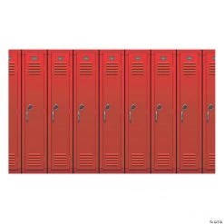 School Locker Backdrop Banner