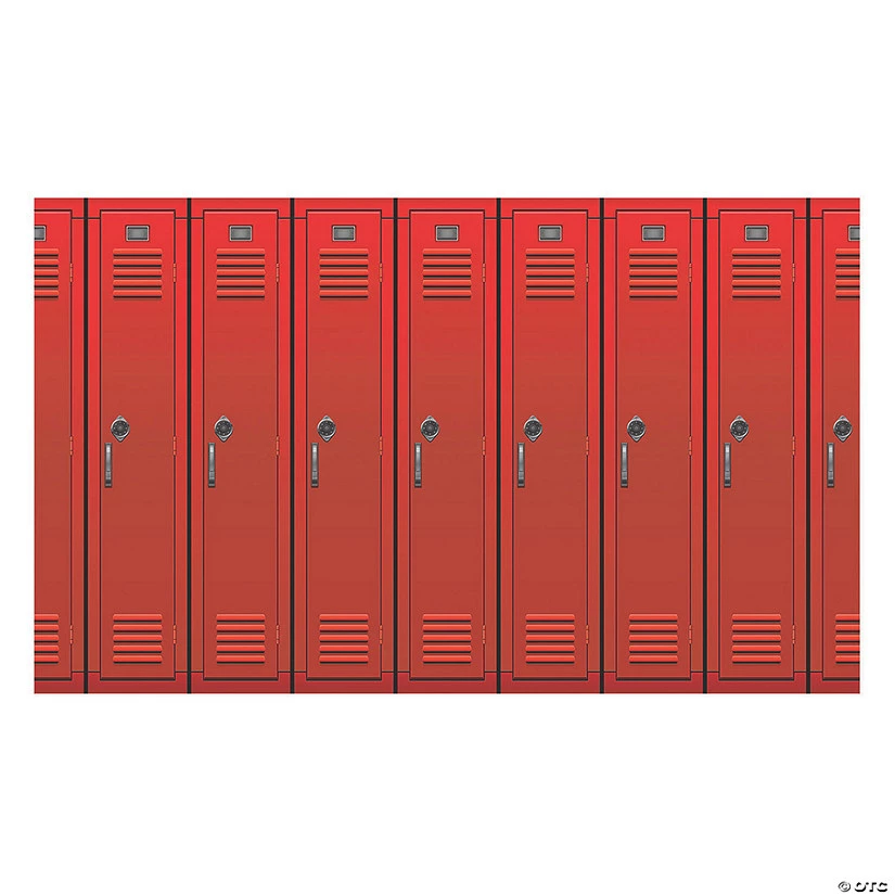 School Locker Backdrop Banner 3 School Locker Backdrop Banner