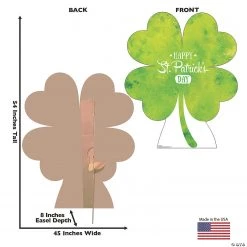 Shamrock Cardboard Stand-Up -DIY Photo Booth Sales Shop shamrock cardboard stand up13960065 a02