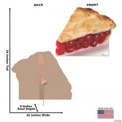 Slice of Cherry Pie Cardboard Stand-Up -DIY Photo Booth Sales Shop slice of cherry pie cardboard stand up13960076 a02