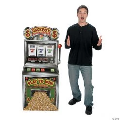 Slot Machine Life-Size Cardboard Stand-Up