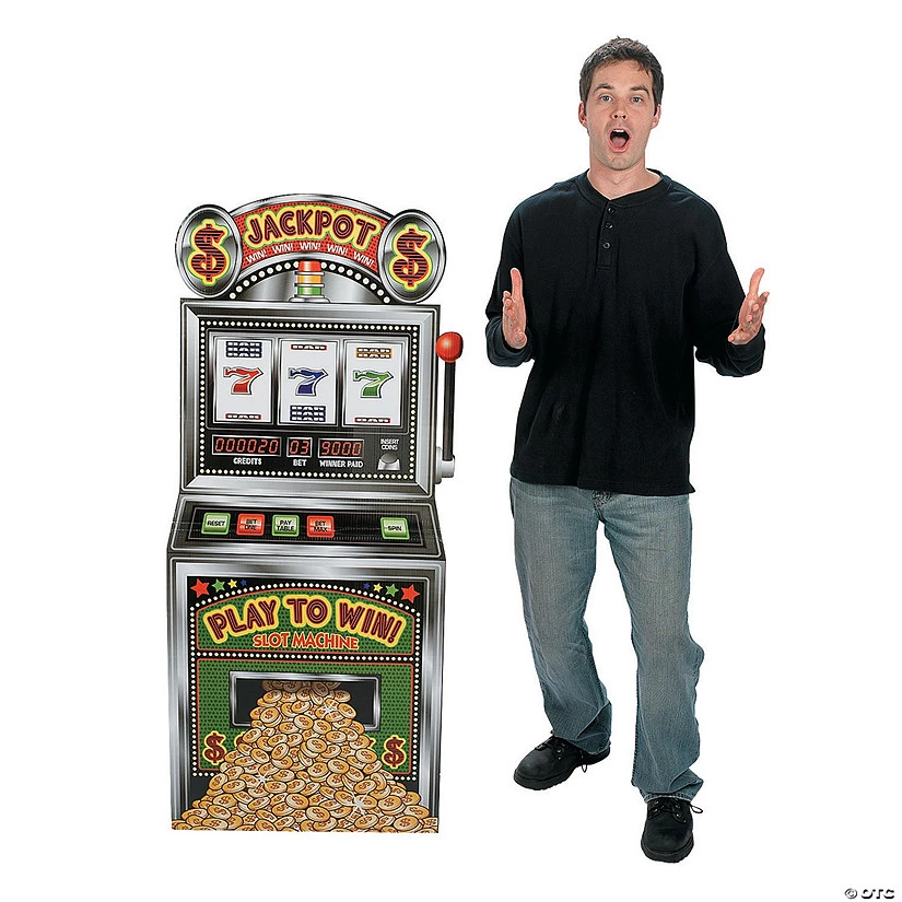 Slot Machine Life-Size Cardboard Stand-Up 3 Slot Machine Life-Size Cardboard Stand-Up