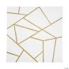 Small White & Gold Geometric Backdrop Banner