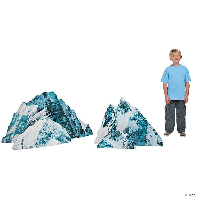 Snow-Capped Rocks Cardboard Stand-Ups 3 Snow-Capped Rocks Cardboard Stand-Ups