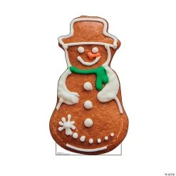 Snowman Gingerbread Cardboard Stand-Up