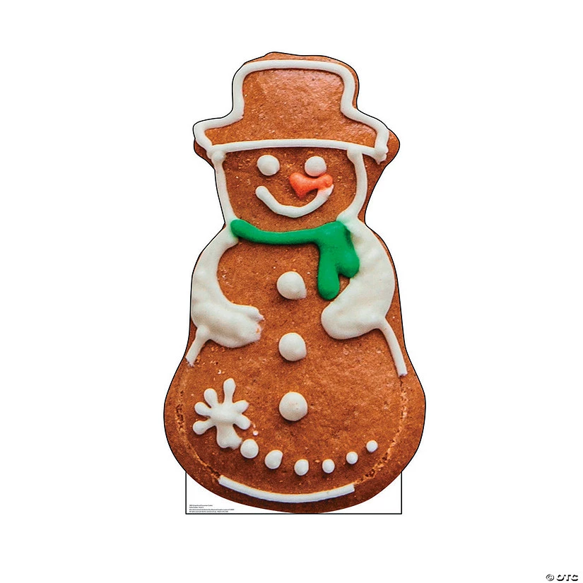 Snowman Gingerbread Cardboard Stand-Up 3 Snowman Gingerbread Cardboard Stand-Up