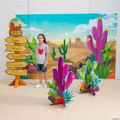 Southwest VBS Colorful Cactus Decorating Kit - 6 Pc.