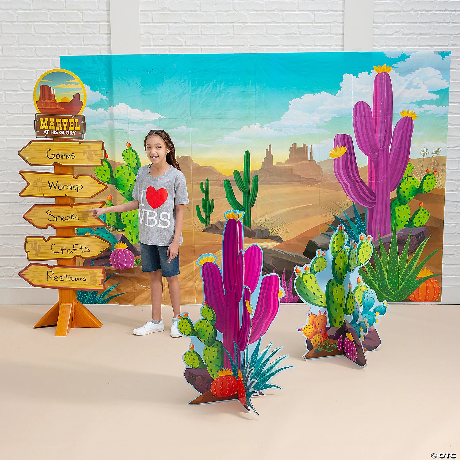 Southwest VBS Colorful Cactus Decorating Kit - 6 Pc. 3 Southwest VBS Colorful Cactus Decorating Kit - 6 Pc.