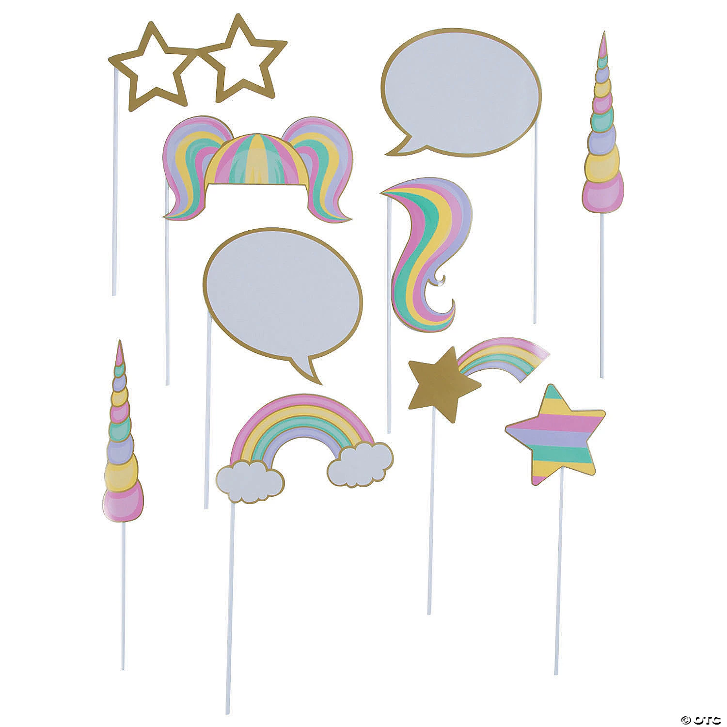 Sparkle Unicorn Photo Stick Props - 10 Pc. 3 Sparkle Unicorn Photo Stick Props - 10 Pc.