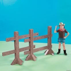 Split Rail Fence Post Cardboard Stand-Up