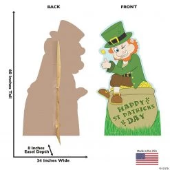 St. Patrick’s Day Leprechaun Cartoon Cardboard Stand-Up -DIY Photo Booth Sales Shop st patrick s day leprechaun cartoon cardboard stand up13960062 a01