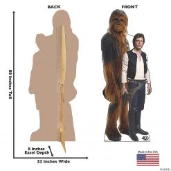 Star Wars™ 40th Anniversary Edition Han Solo & Chewbacca Stand-Up -DIY Photo Booth Sales Shop star wars 40th anniversary edition han solo and chewbacca stand up13945001 a01