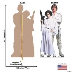 Star Wars™ 40th Anniversary Edition Luke & Leia Stand-Up -DIY Photo Booth Sales Shop star wars 40th anniversary edition luke and leia stand up13945002 a01