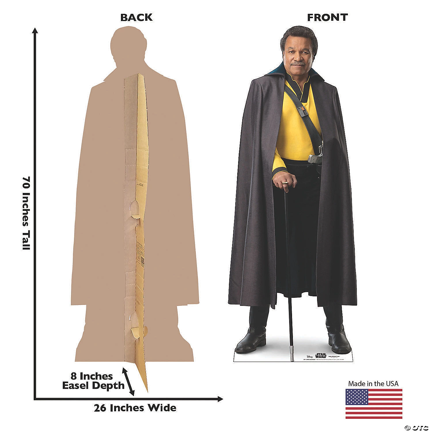 Star Wars™ Episode IX: The Rise of Skywalker Lando Calrissian Life-Size Cardboard Stand-Up 4 Star Wars™ Episode IX: The Rise of Skywalker Lando Calrissian Life-Size Cardboard Stand-Up - Image 2