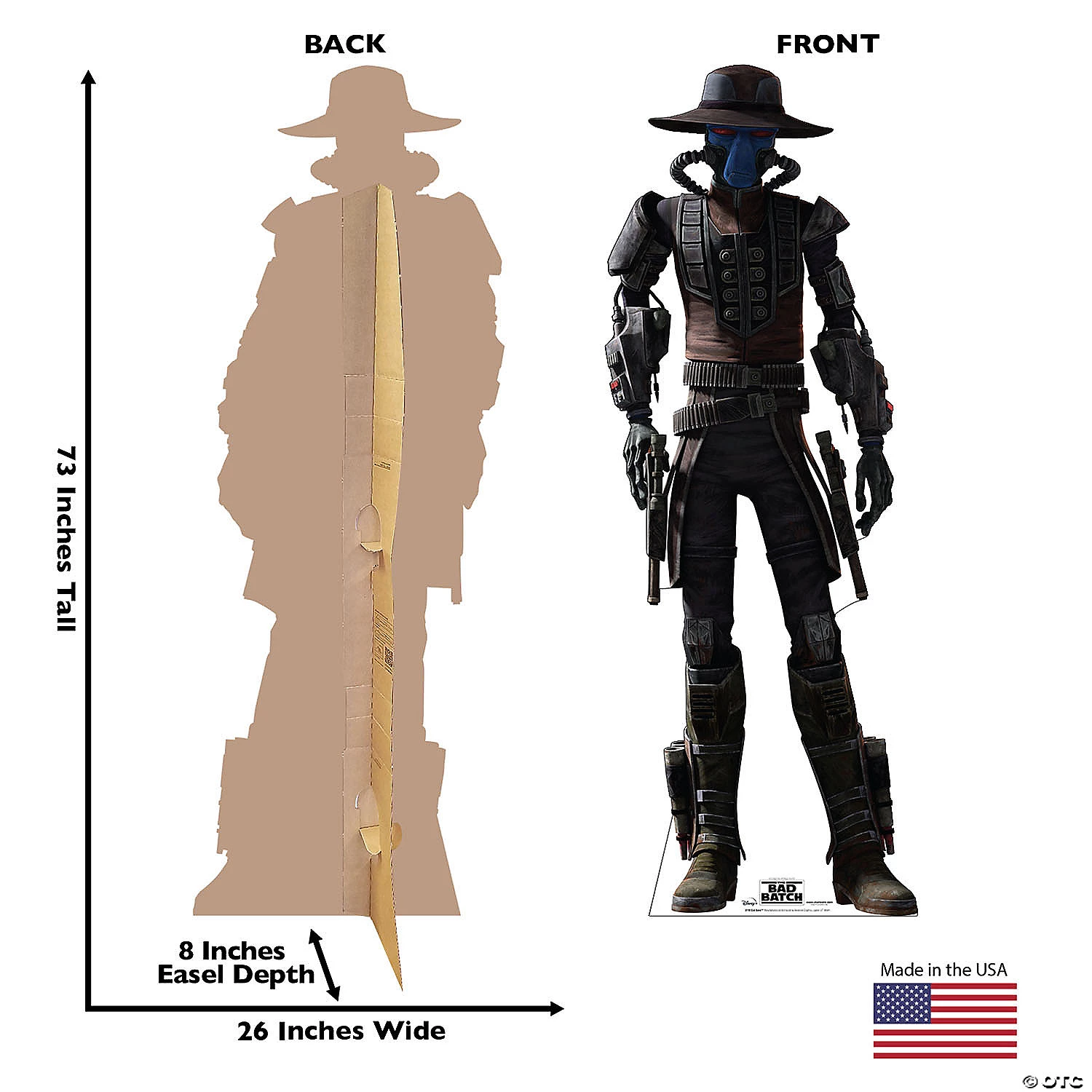 Star Wars™ The Bad Batch™ Cad Bane Lifesize Cardboard Stand-Up 4 Star Wars™ The Bad Batch™ Cad Bane Lifesize Cardboard Stand-Up - Image 2