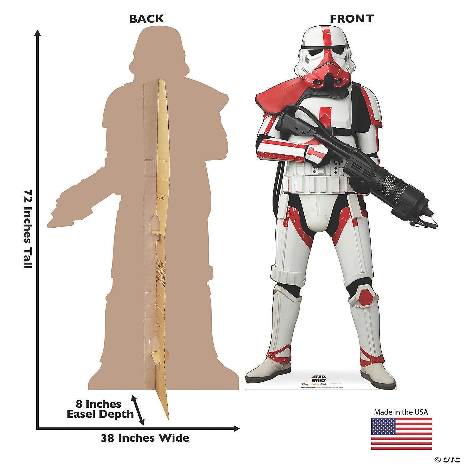Star Wars™ The Mandalorian™ Incinerator Trooper Life-Size Cardboard Stand-Up 5 Star Wars™ The Mandalorian™ Incinerator Trooper Life-Size Cardboard Stand-Up - Image 3