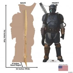 Star Wars™ The Mandalorian™ Paz Vizla Life-Size Cardboard Stand-Up -DIY Photo Booth Sales Shop star wars the mandalorian paz vizla life size cardboard stand up13960052 a02