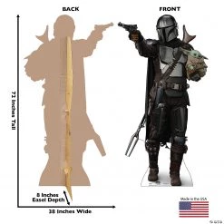 Star Wars™ The Mandalorian™ with The Child Stand-Up -DIY Photo Booth Sales Shop star wars the mandalorian with the child stand up14101109 a02