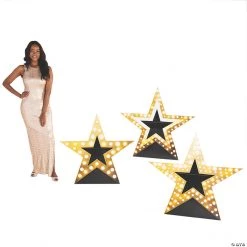 Starry Night Star Cardboard Stand-Ups - 3 Pc.