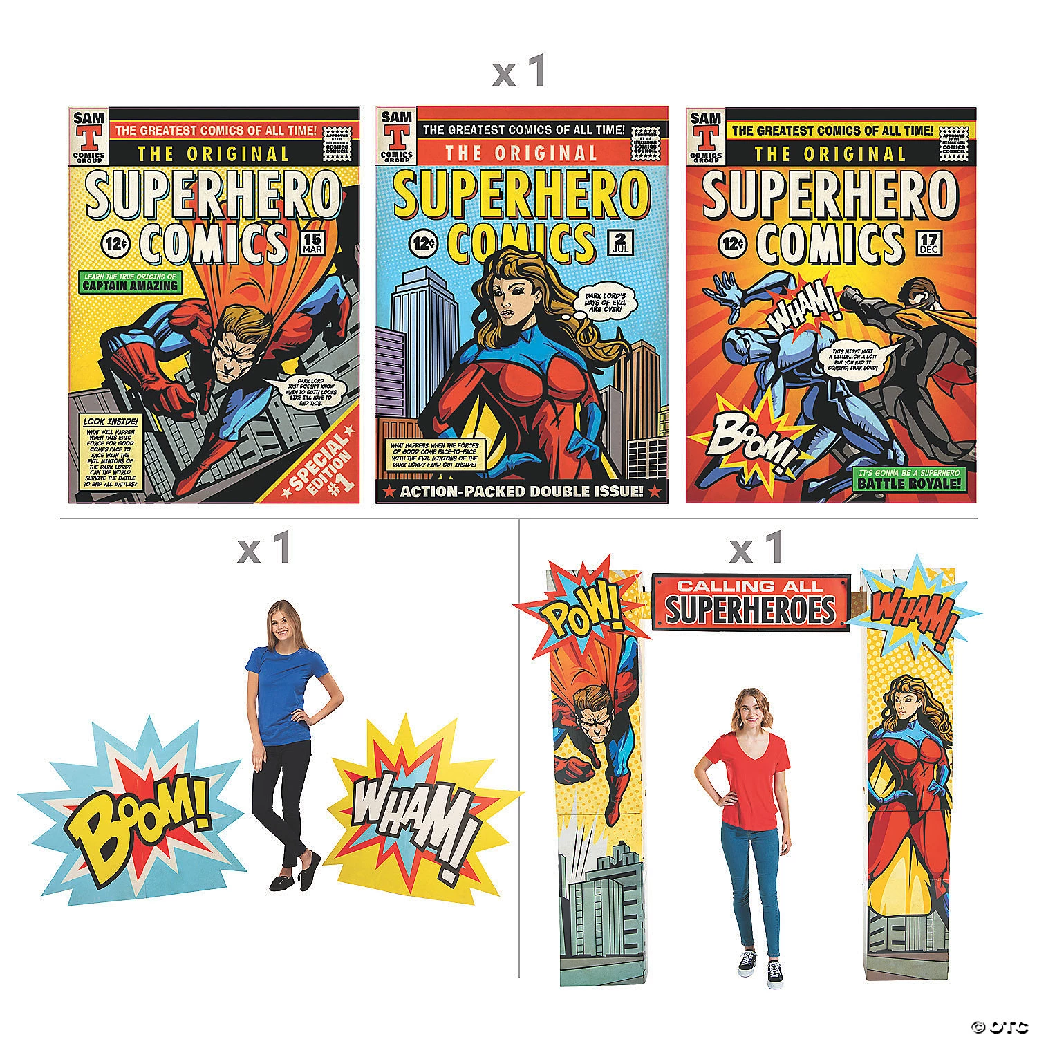 Superhero Decorating Kit - 8 Pc. 4 Superhero Decorating Kit - 8 Pc. - Image 2