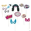 Superhero Girl Photo Stick Props - 12 Pc. -DIY Photo Booth Sales Shop superhero girl photo stick props 12 pc 13742509