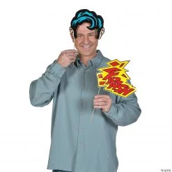Superhero Photo Stick Props- 12 Pc. -DIY Photo Booth Sales Shop superhero photo stick props 12 pc 13659365 a02