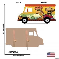 Taco Truck Photo Cardboard Stand-Up -DIY Photo Booth Sales Shop taco truck photo cardboard stand up13960106 a02