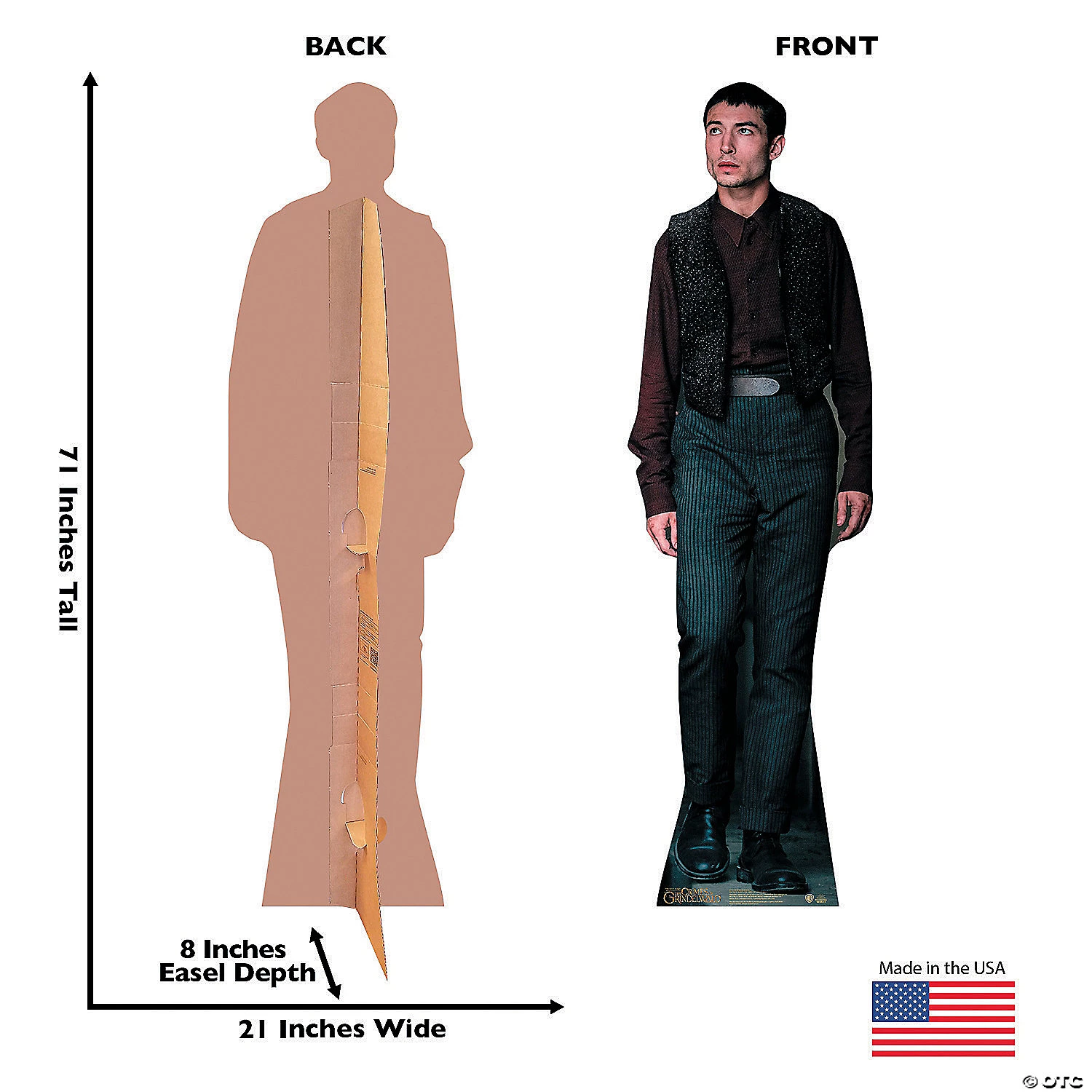 The Crimes of Grindelwald Credence Barebone Life-Size Cardboard Stand-Up 4 The Crimes of Grindelwald Credence Barebone Life-Size Cardboard Stand-Up - Image 2